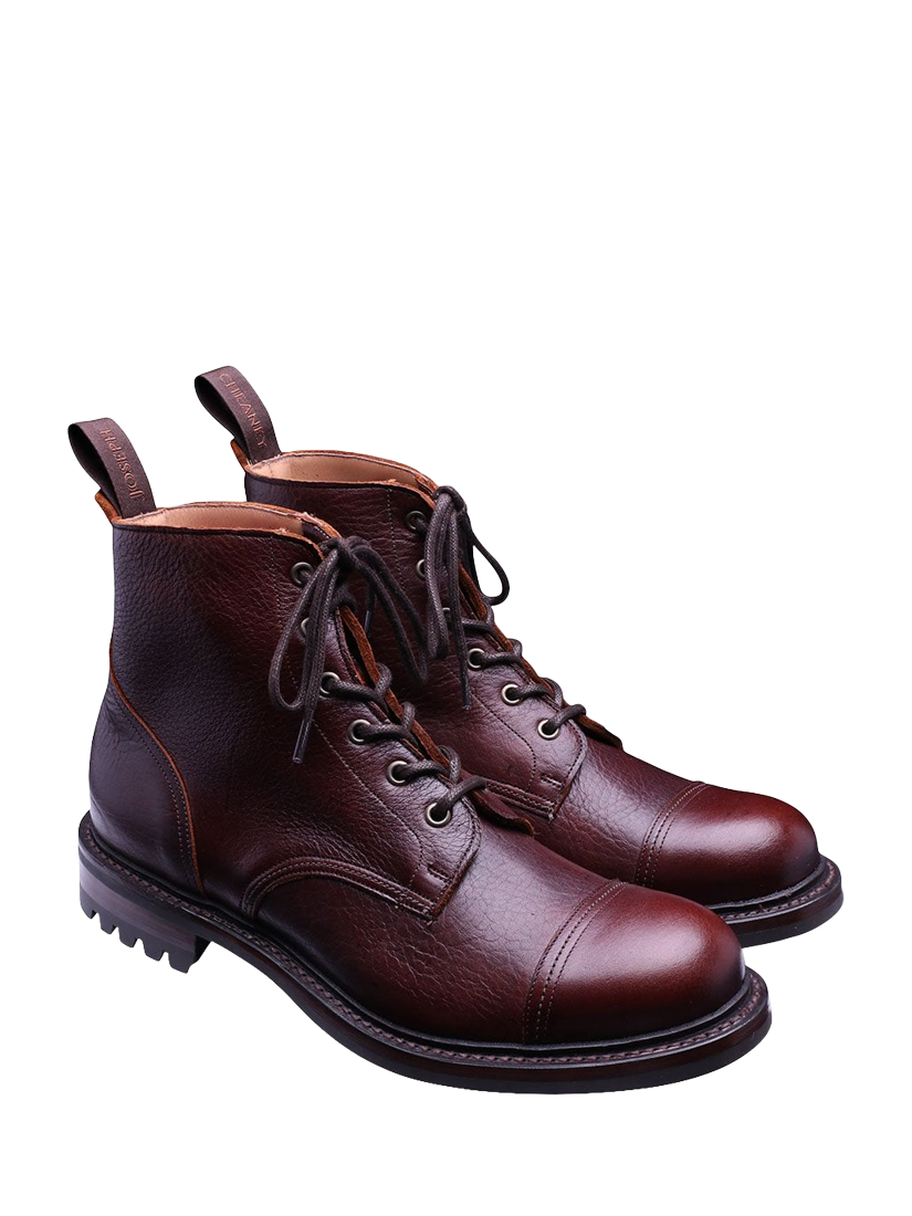 Product image 2 of 3, which shows Cheaney Hurricane II C Leather Derby Boots, Whiskey, 9.5