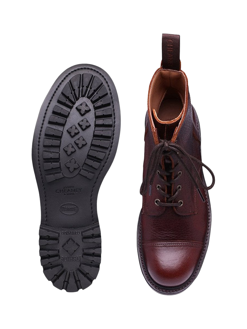 Product image 3 of 3, which shows Cheaney Hurricane II C Leather Derby Boots, Whiskey, 9.5