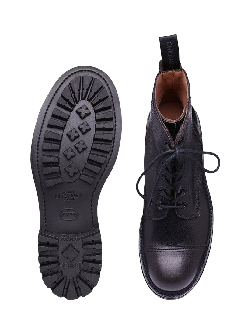 Product image 3 of 3, which shows Cheaney Hurricane II C Leather Derby Boots, Black, 6