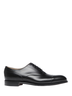 Cheaney Harrington Leather Capped Oxford Shoes, Black, Black