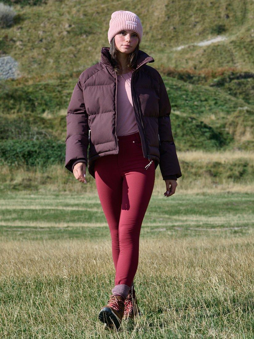 Product image 6 of 6, which shows ACAI Insulated Cocoon Coat, Chocolate Plum, 6