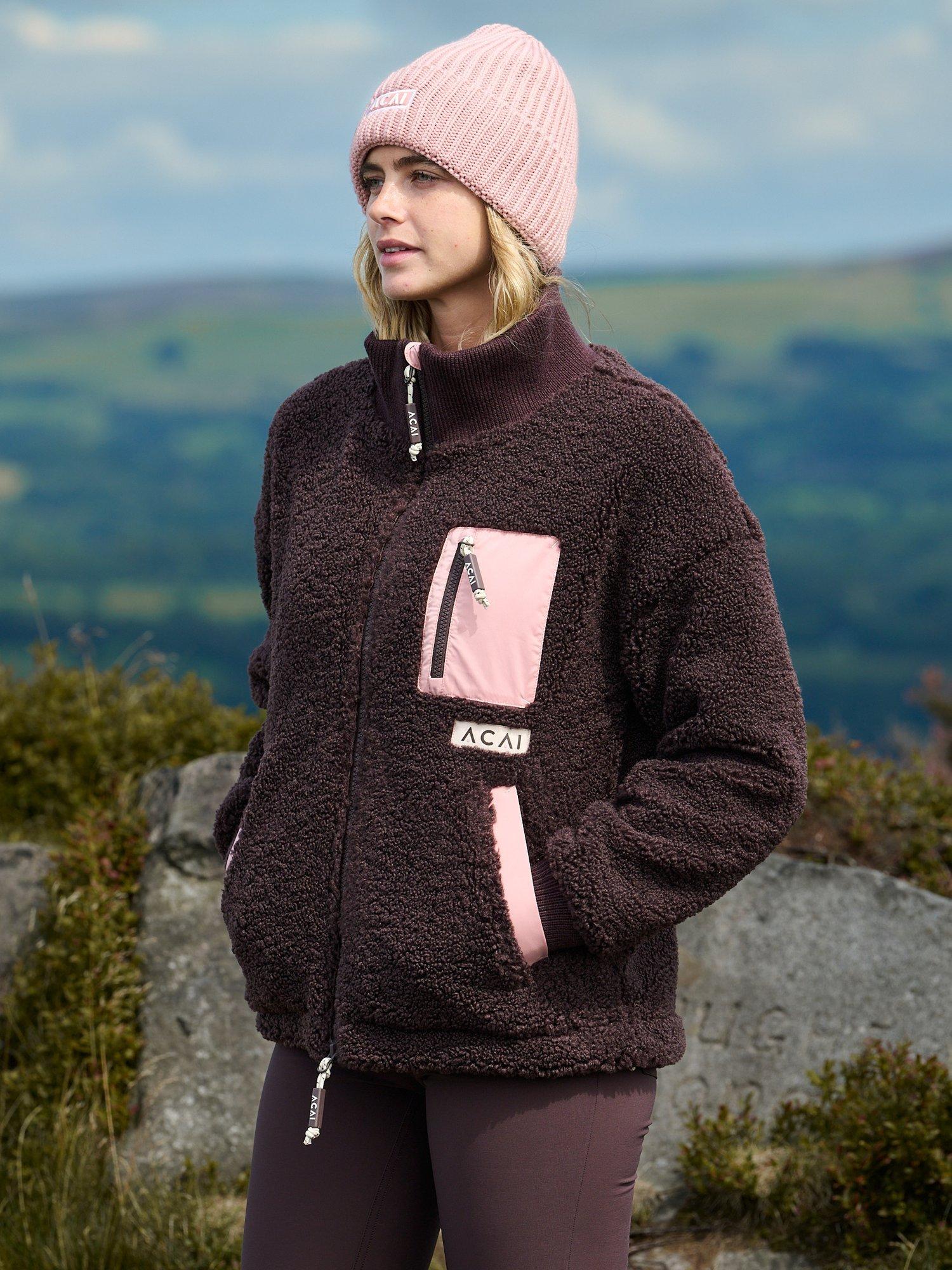 Product image 2 of 6, which shows ACAI Adventure Zipped Fleece, Chocolate Plum, 6