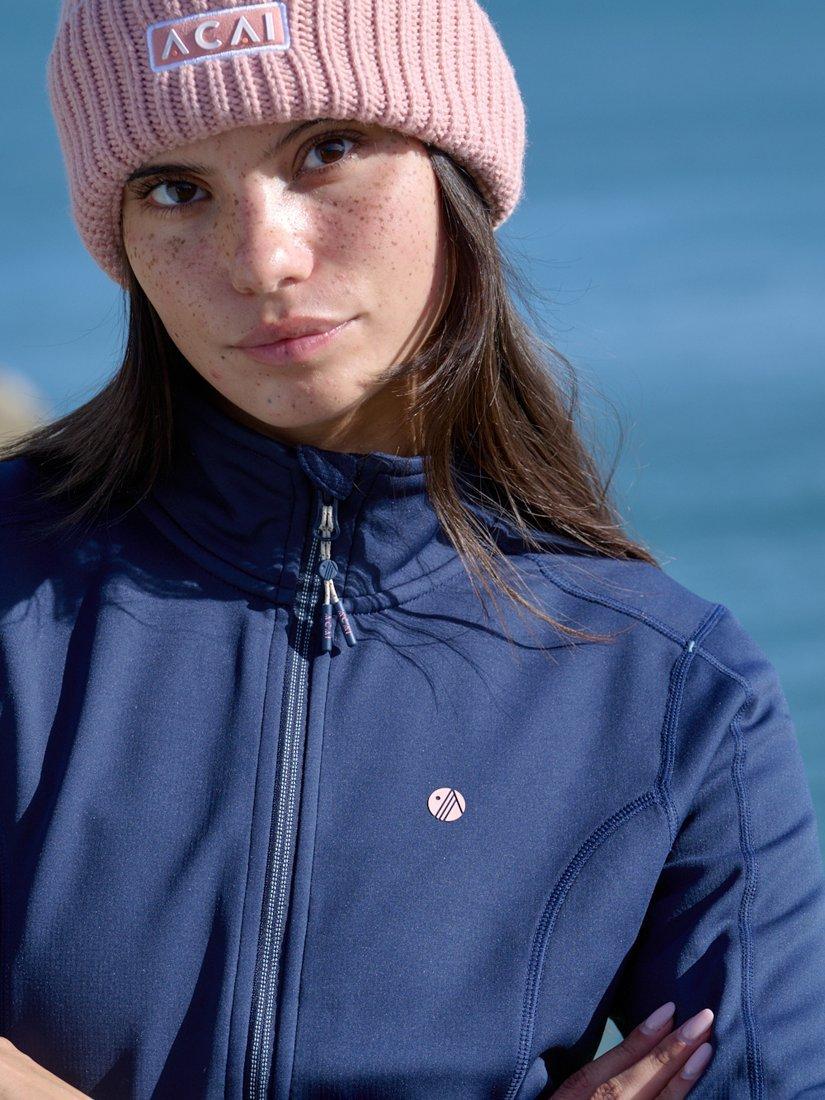 Product image 3 of 7, which shows ACAI Alpine Ascent Zipped Fleece, Deep Navy, 6