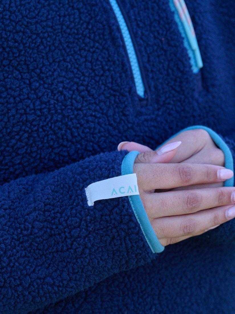 Product image 5 of 7, which shows ACAI Toast Fleece, Deep Navy, 6