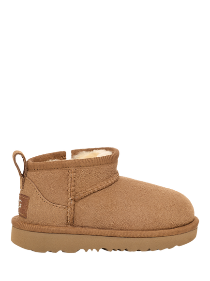 UGG Kids' Classic Ultra Mini Suede Boots, Chestnut, Chestnut