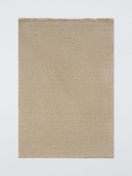John Lewis Plain New Zealand Wool Rich Hand Woven Rug, Putty