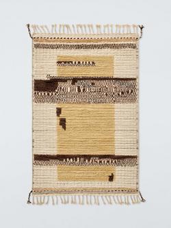 John Lewis Tasnim Hand Knotted Pure Wool Rug, White/Yellow, White/Yellow