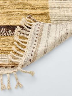 John Lewis Tasnim Hand Knotted Pure Wool Rug, White/Yellow - view 2, White/Yellow