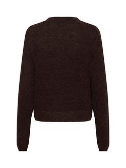 Soaked In Luxury Tuesday Wool Blend Wrap Cardigan - view 2, Chocolate Torte