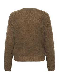 Soaked In Luxury Tuesday Wool Blend Wrap Cardigan - view 2, Walnut