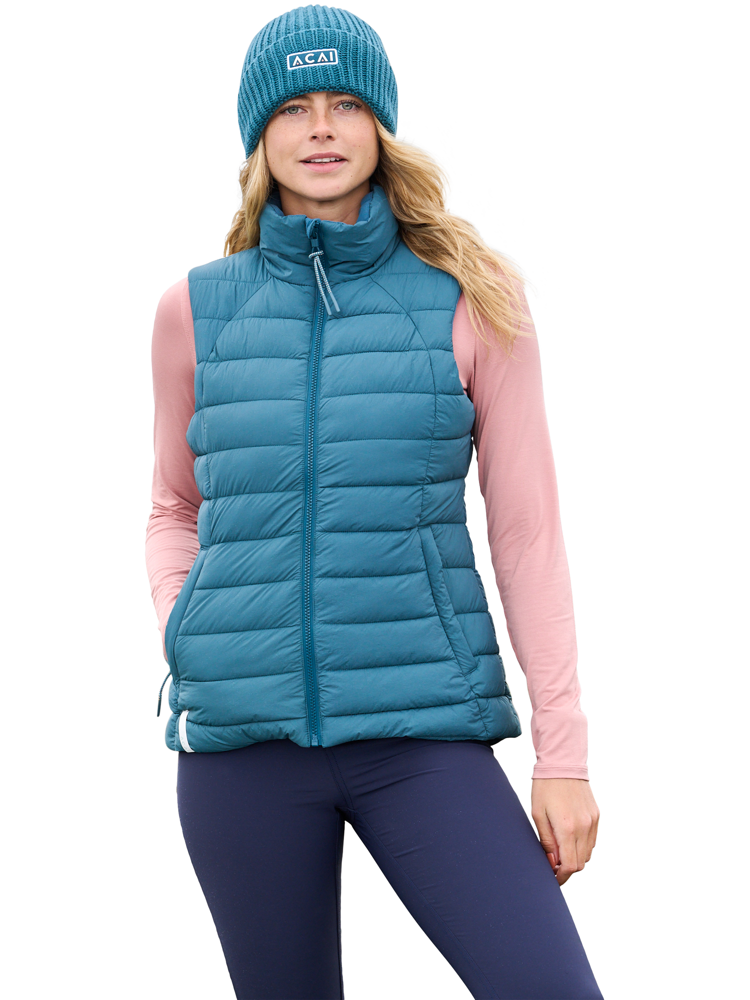 Product image 1 of 8, which shows ACAI Cloudguard Gilet, Wild Fern, 6