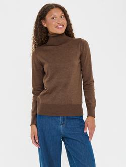 Saint Tropez Mila Roll Neck Jumper, Fondue Fudge Melange