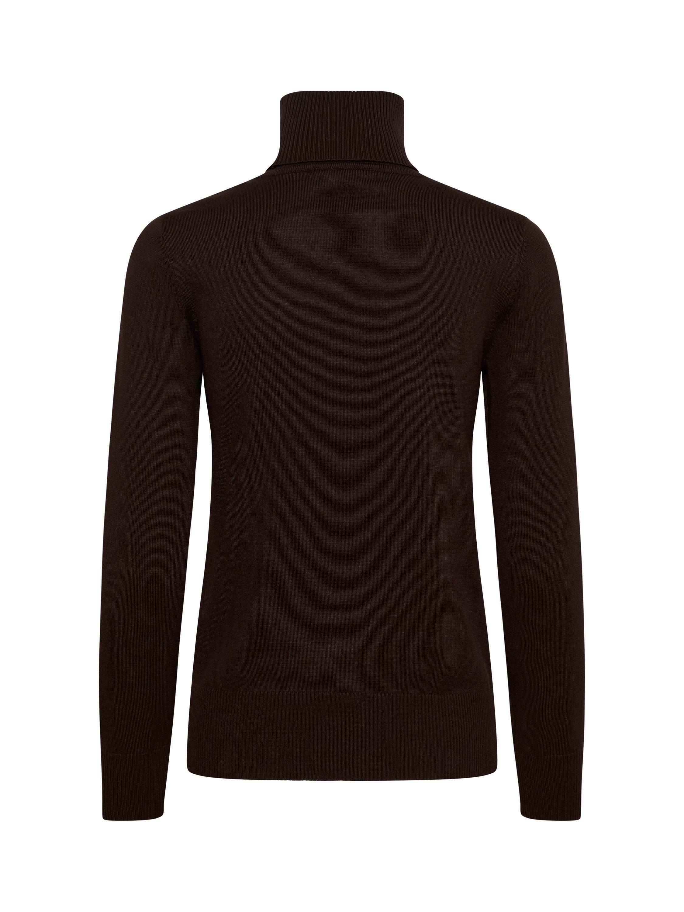 Product image 6 of 6, which shows Saint Tropez Mila Roll Neck Jumper, Chocolate Plum, XS