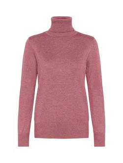 Saint Tropez Mila Roll Neck Jumper, Red Violet Melange