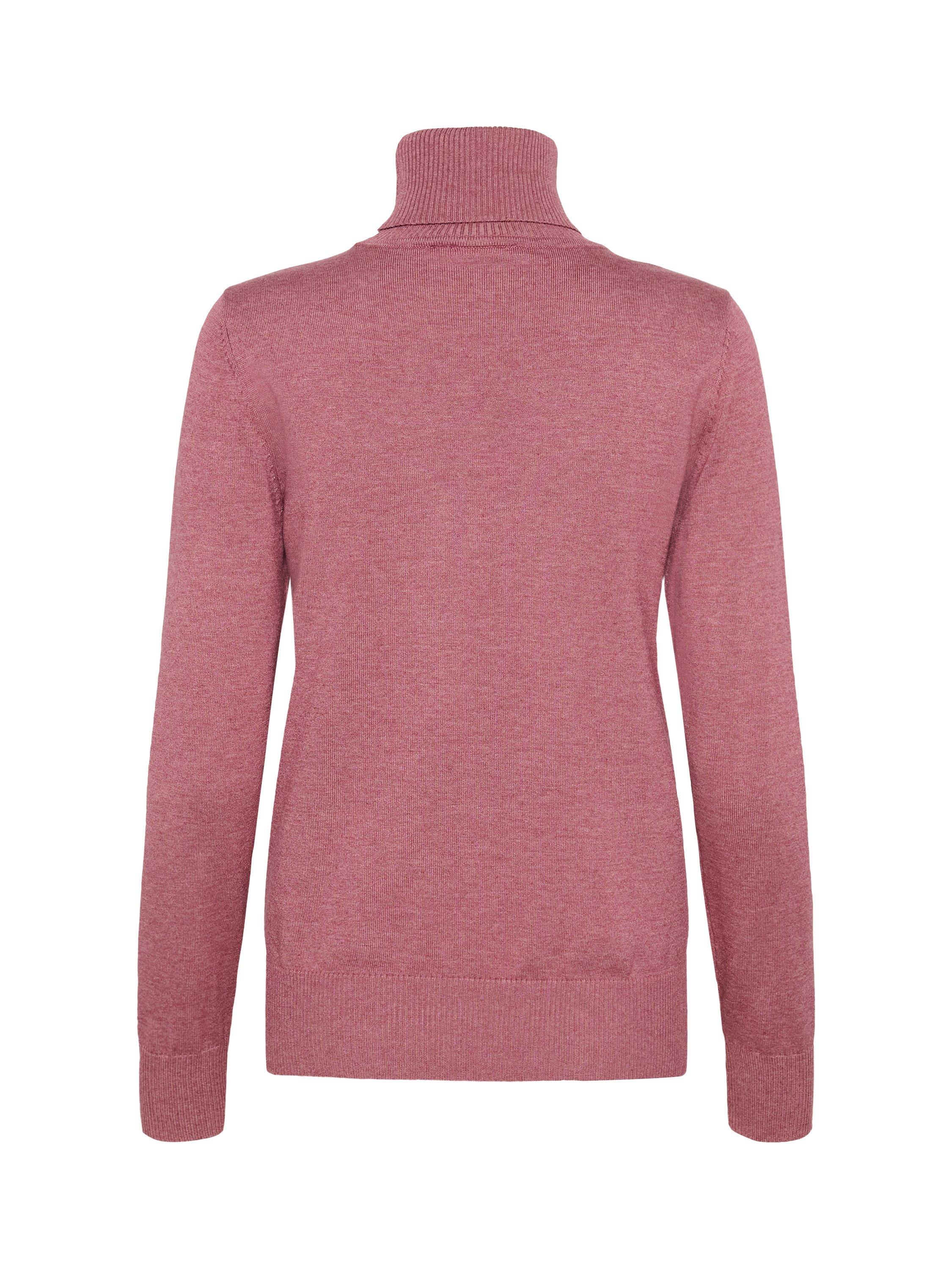 Product image 2 of 2, which shows Saint Tropez Mila Roll Neck Jumper, Red Violet Melange, XS