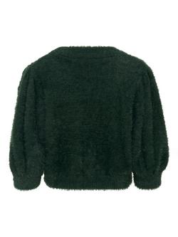 Saint Tropez Banni Short Sleeve V-Neck Cardigan - view 2, June Bug