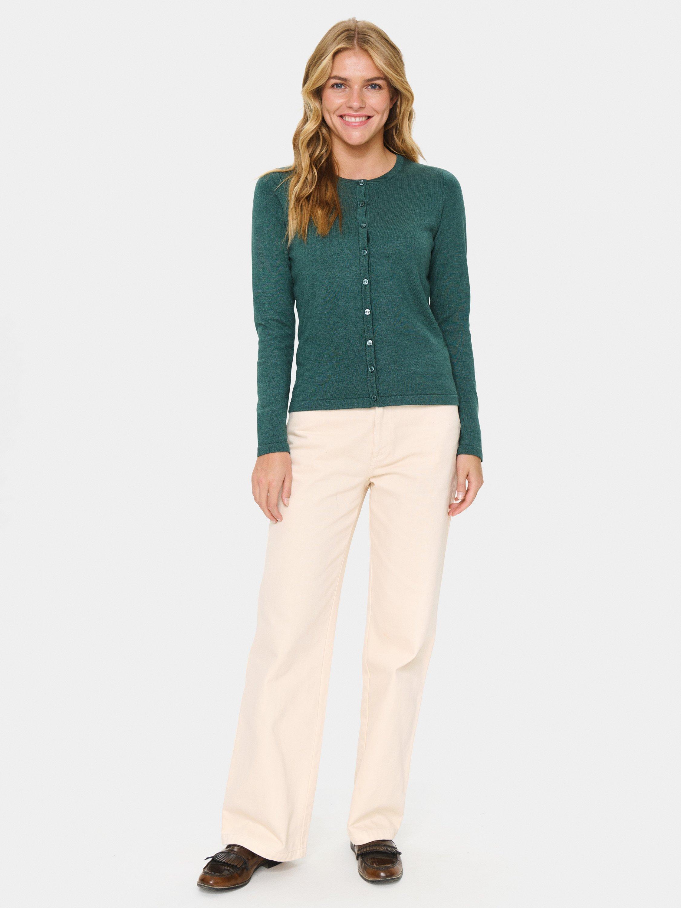 Product image 3 of 6, which shows Saint Tropez Mila Cardigan, June Bug Melange, XS