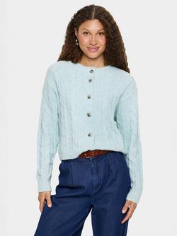 Saint Tropez Moira Crew Neck Cardigan, Starlight Blue