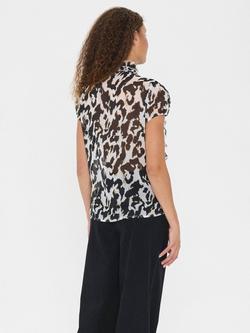 Saint Tropez Lilja Animal Print Blouse, Multi - view 2, Multi