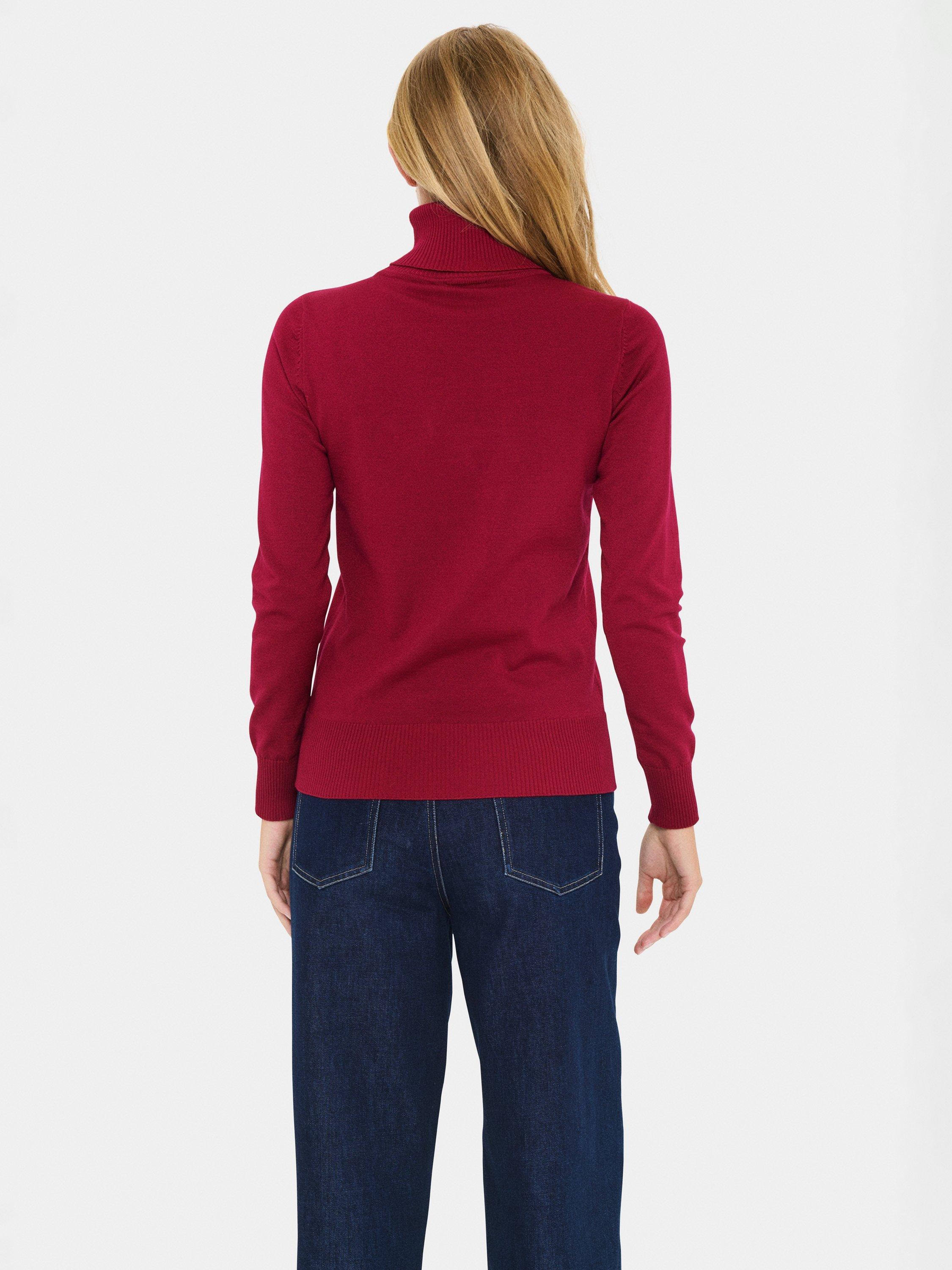 Product image 2 of 6, which shows Saint Tropez Mila Roll Neck Jumper, Anemone, XS