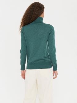 Saint Tropez Mila Roll Neck Jumper - view 2, June Bug Melange