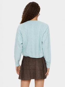 Saint Tropez Moira V Neck Jumper - view 2, Starlight Blue