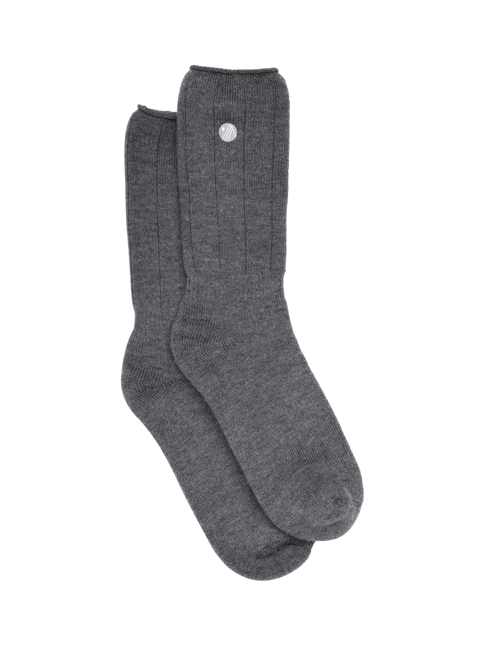 Product image 1 of 3, which shows ACAI Merino Wool Hiking Socks, Charcoal, One Size