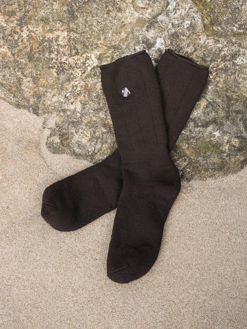 Product image 2 of 2, which shows ACAI Merino Wool Hiking Socks, Chocolate Plum, One Size