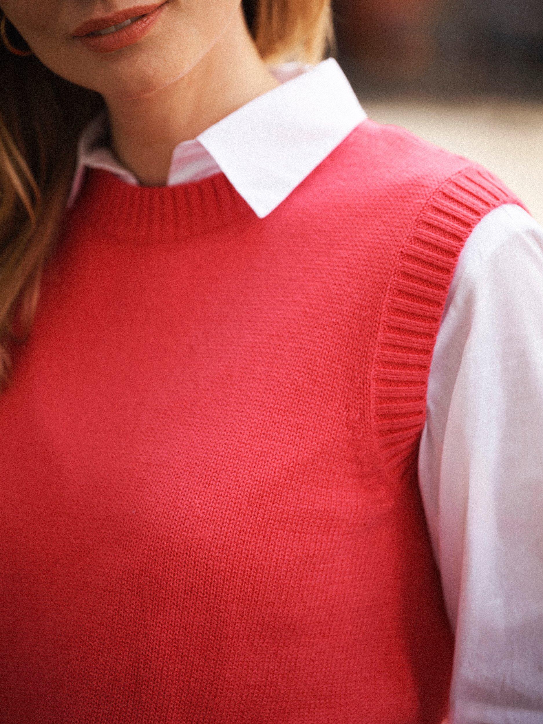 Product image 5 of 7, which shows NRBY Posey Knit Tank Top, Pink, XS