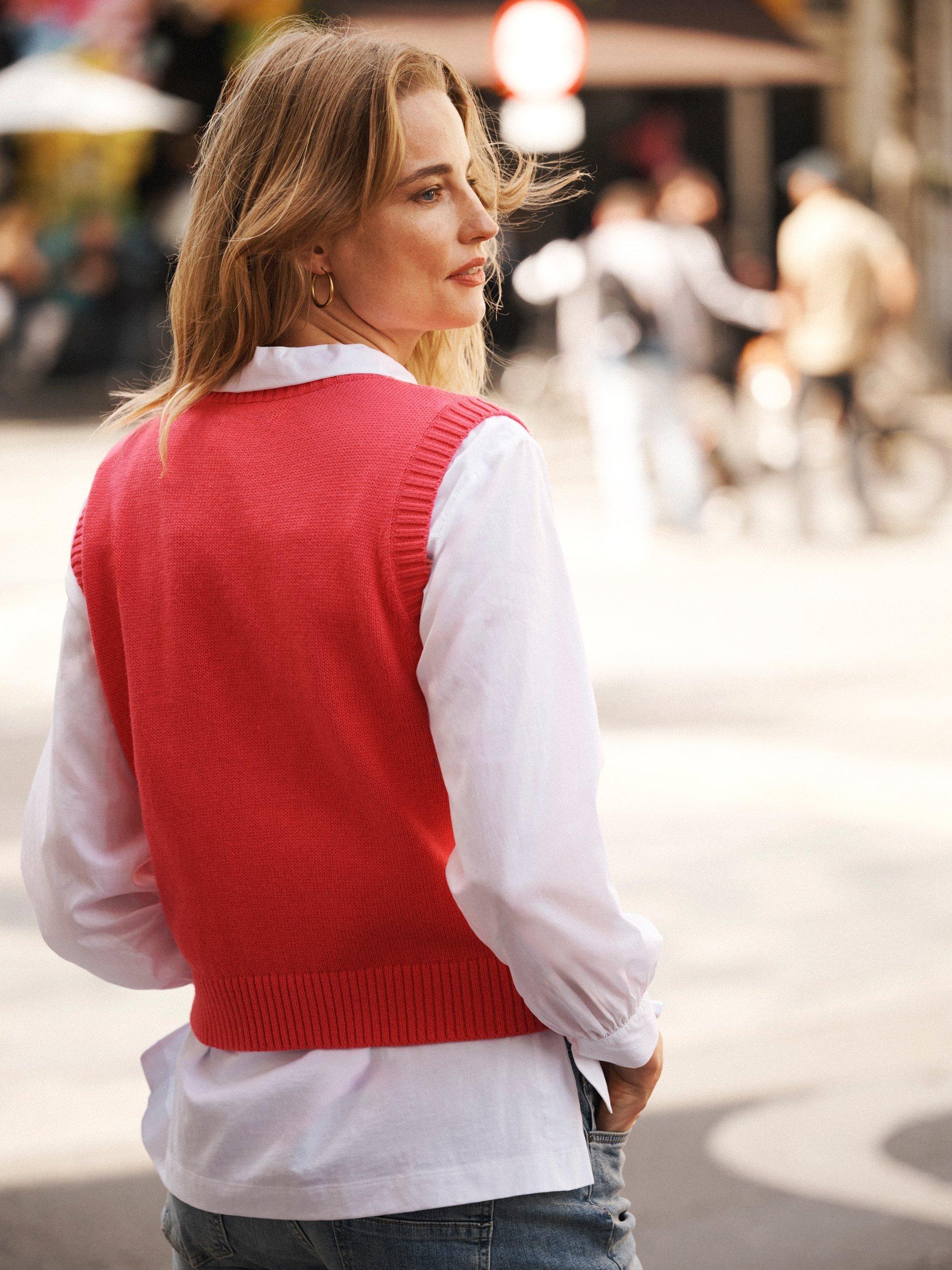 Product image 6 of 7, which shows NRBY Posey Knit Tank Top, Pink, XS