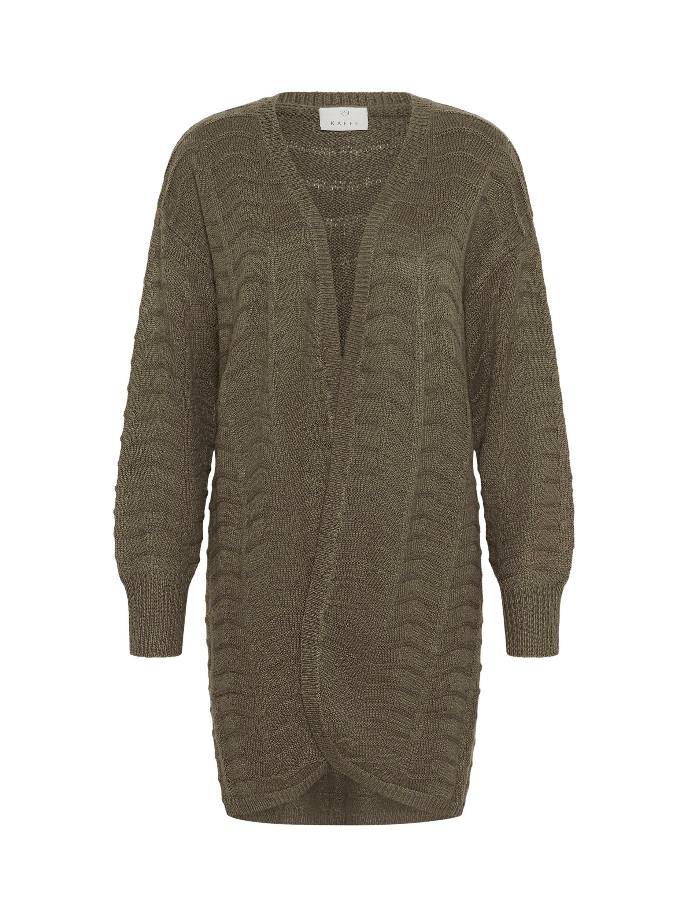 Product image 5 of 6, which shows KAFFE Emria Knit Cardigan, Morel, XS