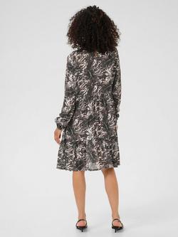 KAFFE Linda Amber A-line Knee Length Dress - view 2, Black/Grey