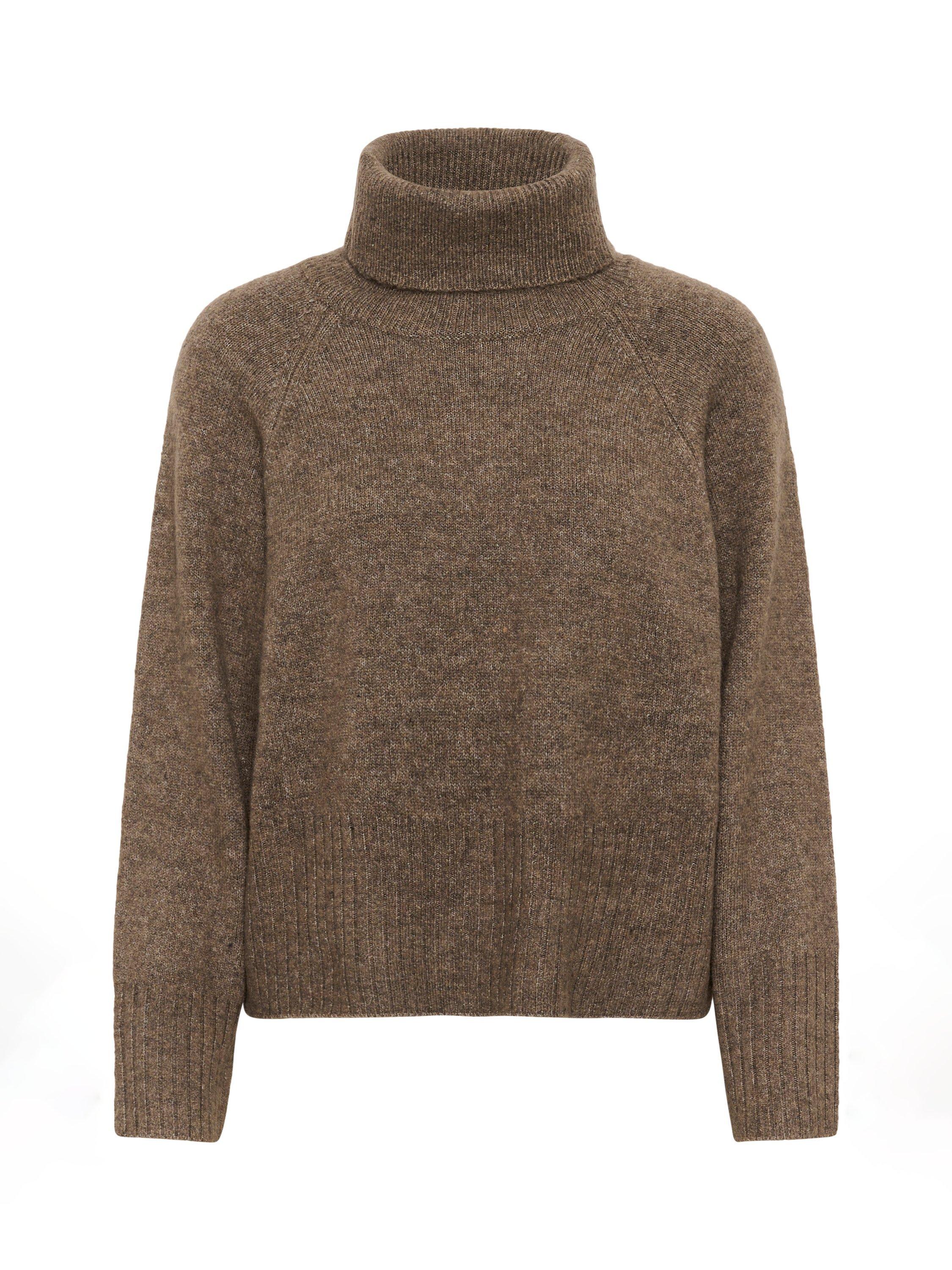 Product image 5 of 6, which shows KAFFE KAerin Rollneck Jumper, Morel, XS