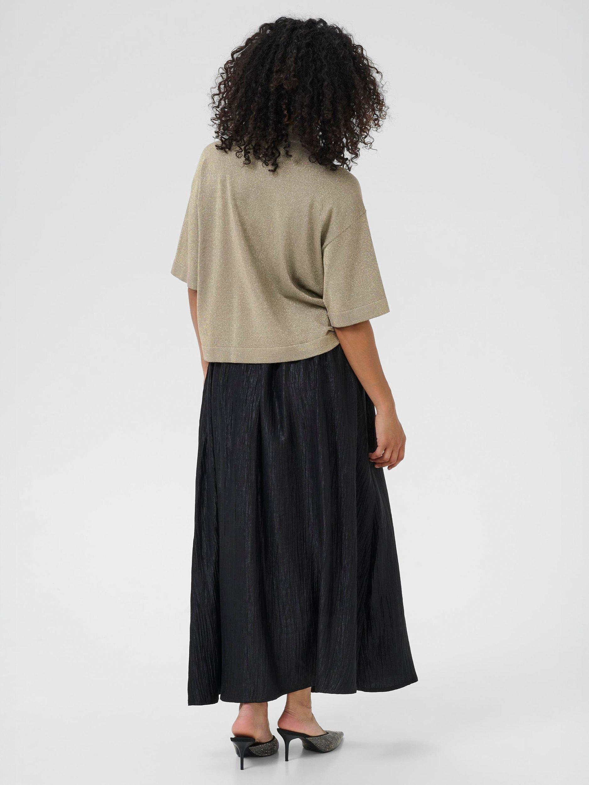 Product image 2 of 6, which shows KAFFE Regina High Neck Jumper, Morel, XS