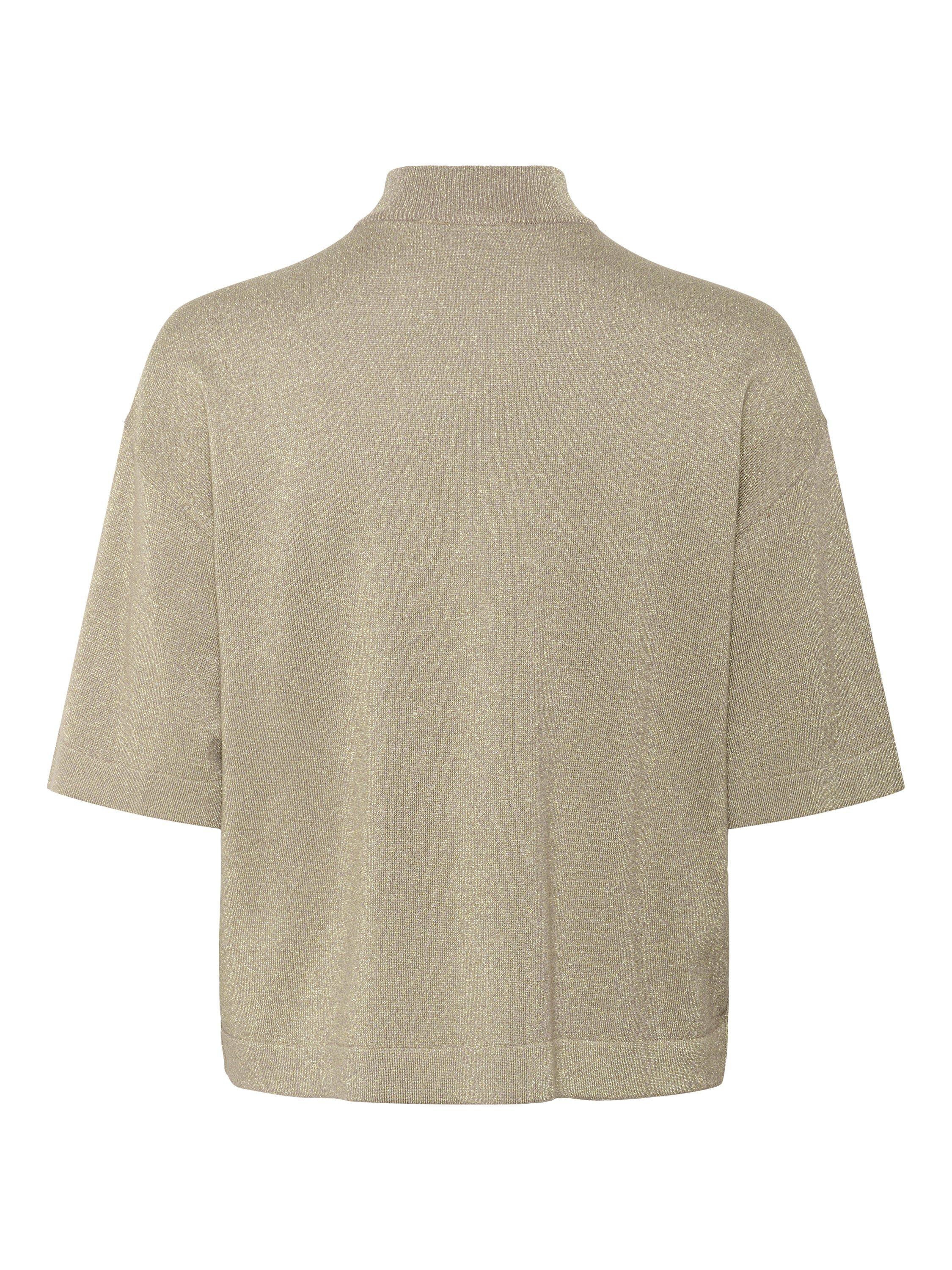 Product image 6 of 6, which shows KAFFE Regina High Neck Jumper, Morel, XS