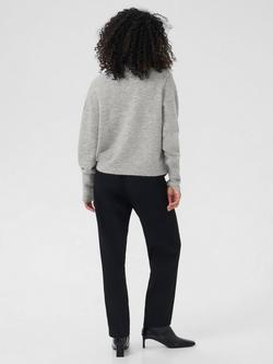 KAFFE Stary High Neck Jumper, Light Grey - view 2, Light Grey