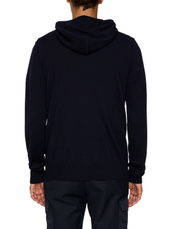 J.Lindeberg Karl Merino Wool Hoodie, Navy - view 2, Navy