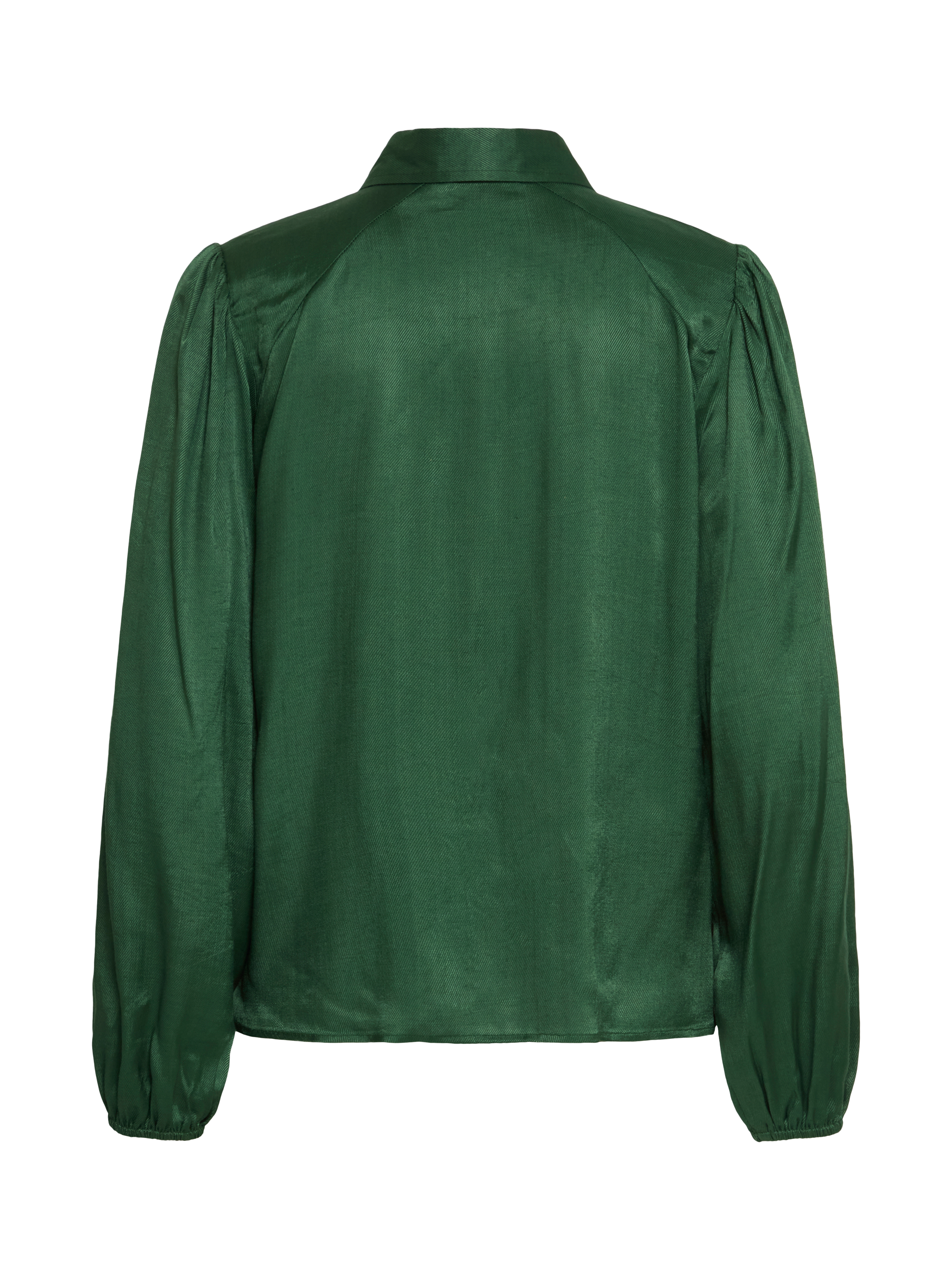 Product image 6 of 7, which shows ICHI Colorada Long Sleeve Collar Blouse, Pineneedle, 8