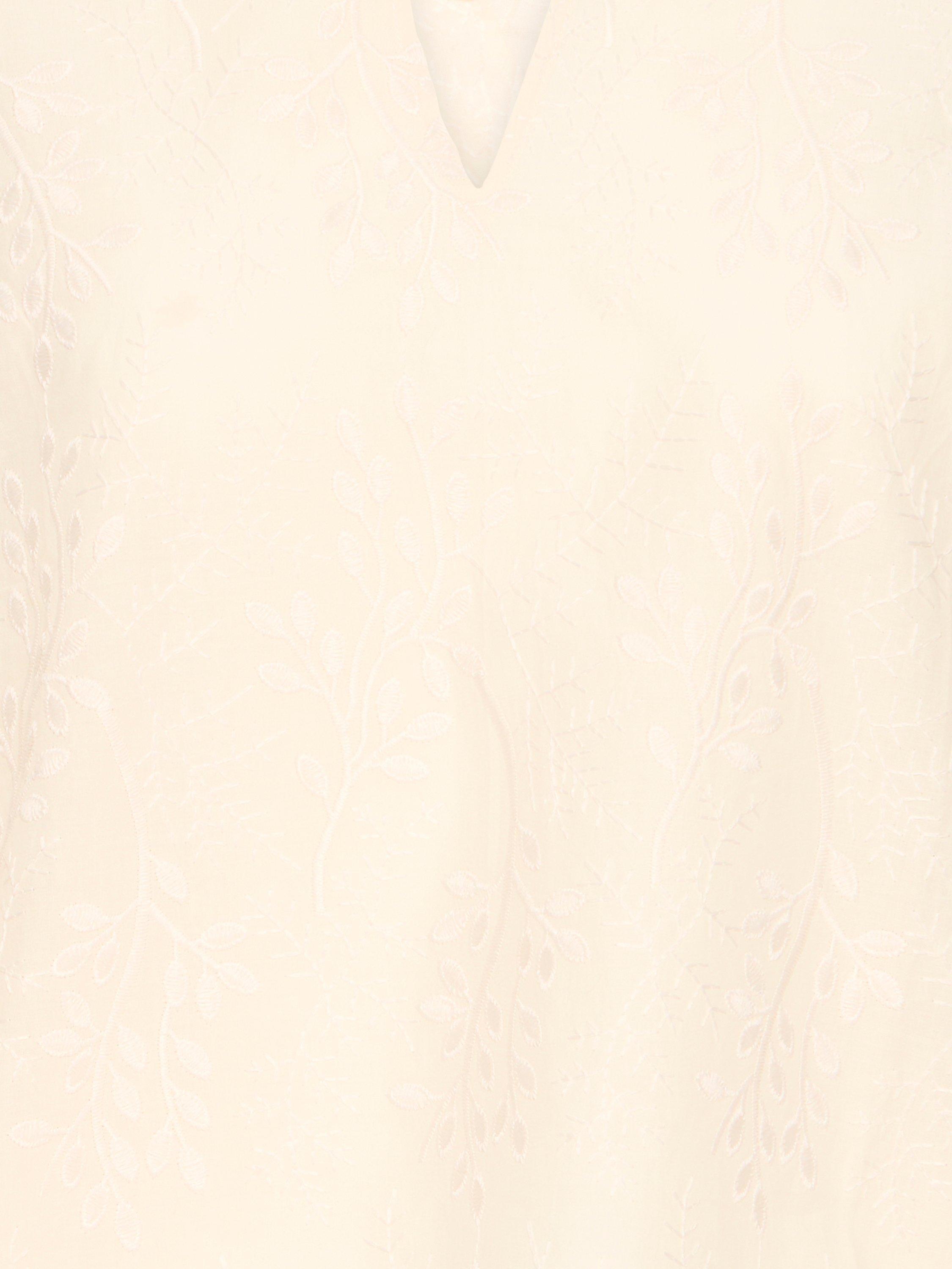 Product image 7 of 7, which shows ICHI Gariva Cotton Long Sleeve V Neck Blouse, Birch, 8