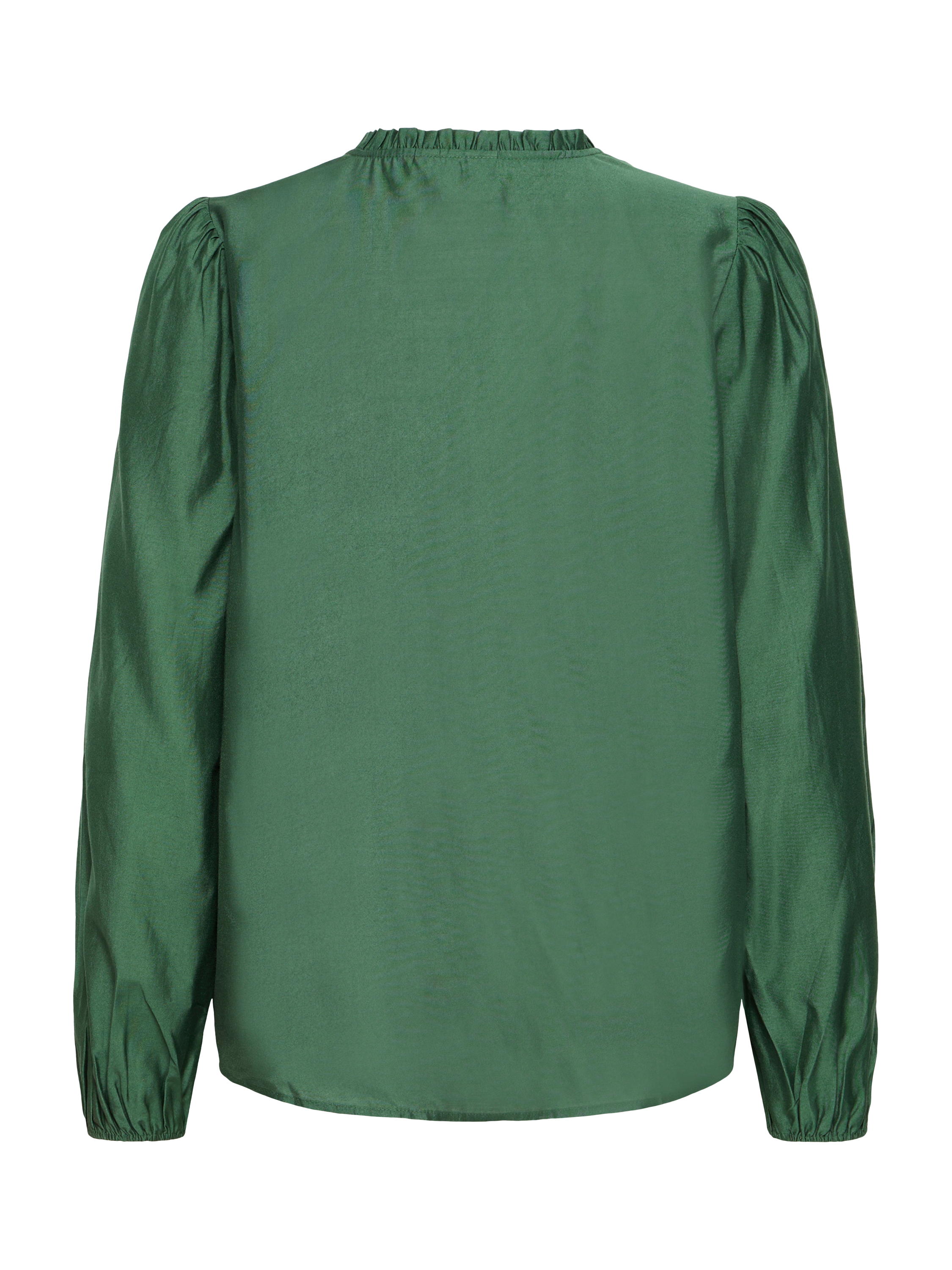 Product image 6 of 7, which shows ICHI Karlani Long Sleeve V Neck Blouse, Pineneedle, 8