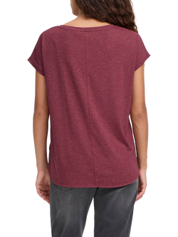 ICHI Rebel Round Neck T-Shirt - view 2, Maroon