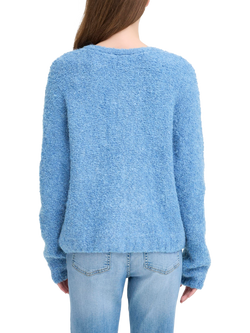 ICHI Larisa V-Neck Long Sleeve Knit Cardigan - view 2, Blue Yonder