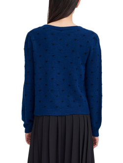 ICHI Destine Polka Dot Cardigan - view 2, Navy/Multi