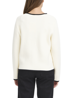 ICHI Briac Riund Neck Long Sleeve Cardigan - view 2, Birch