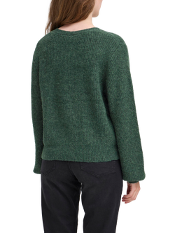 ICHI Marin Wool Blend V Neck Cardigan - view 2, Pineneedle