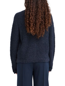 ICHI Valmai Round Neck Cardigan - view 2, Total Eclipse