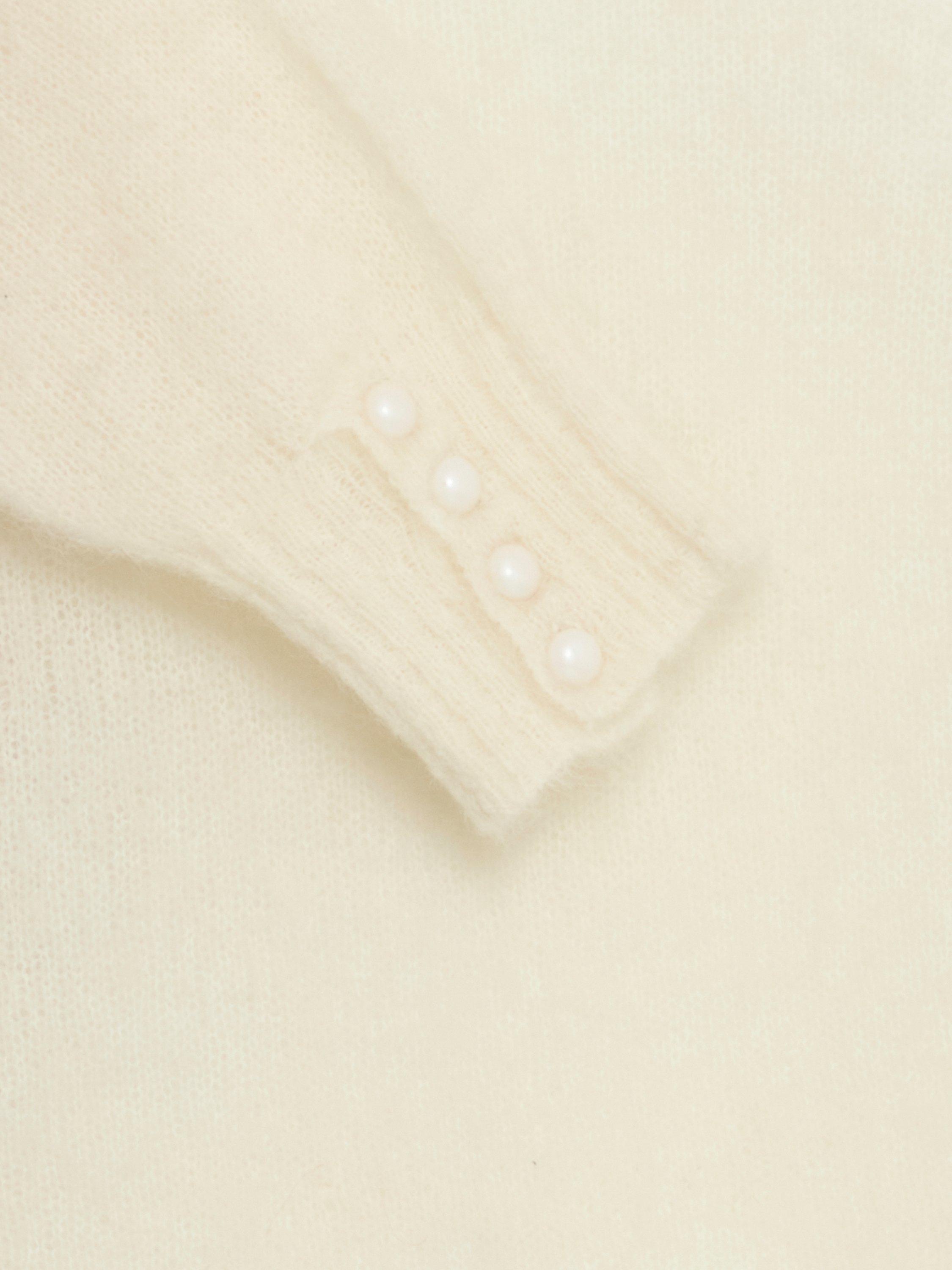 Product image 7 of 7, which shows ICHI Estelle Wool Rich Jumper, Cloud Dancer, XS