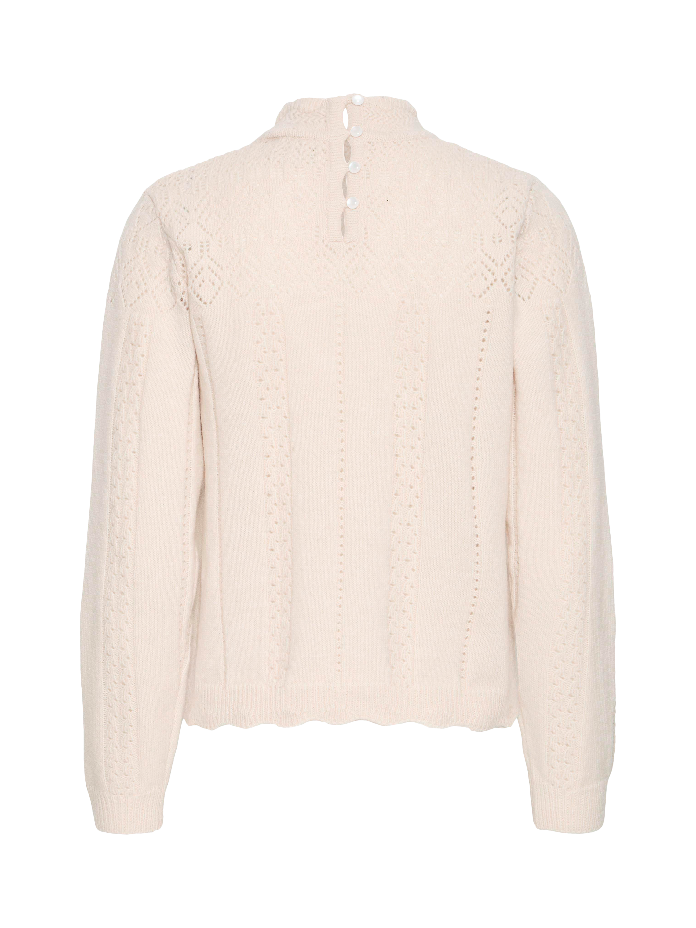 Product image 6 of 7, which shows ICHI Povoke High Neck Jumper, Birch, S