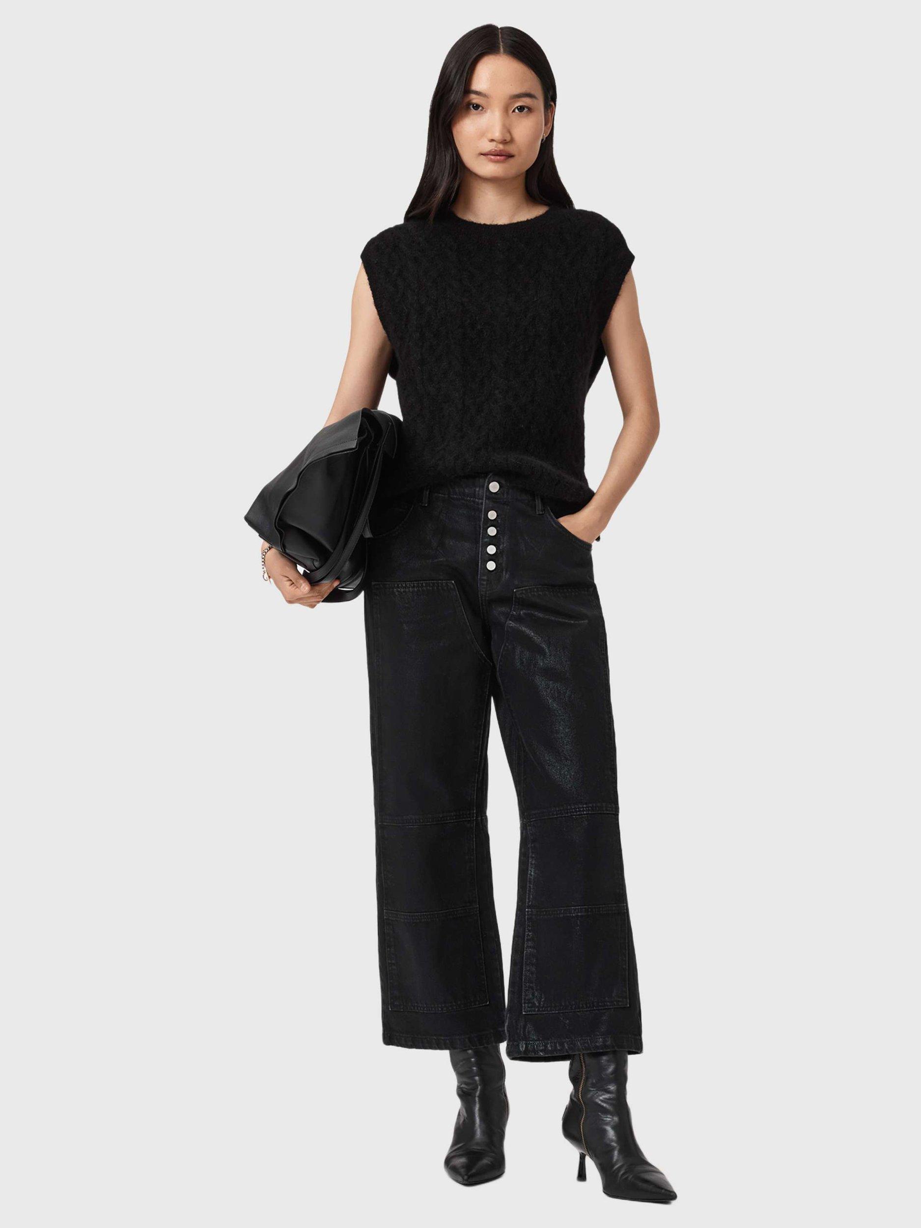 Product image 8 of 9, which shows AllSaints Tay Carpenter Jeans, Black, 24