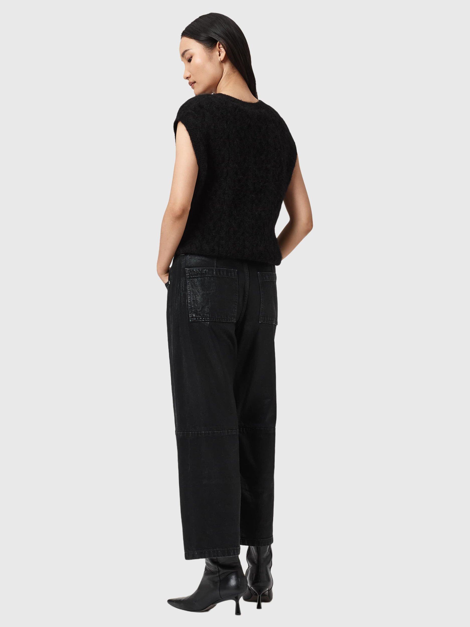 Product image 9 of 9, which shows AllSaints Tay Carpenter Jeans, Black, 24